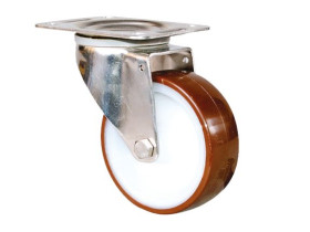 Koło samonastawne średnica kabla 80mm Płyta Guitel Hervieu 150kg wysokość całkowita 108mm