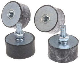 Podstawka antywibracyjna M8 średnica 40mm wysokość całkowita 40mm Cylinder męski-żeński