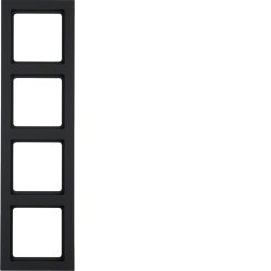 Q.3 Ramka 4-krotna, antracyt, aksamit