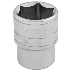 Draper Expert 16613 1/2&quot; Sq. Dr. 6 Point Metric Socket (22mm)