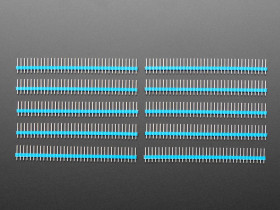 Adafruit Break-away 0.1" 36-pin strip male header - Blue - 10 pack