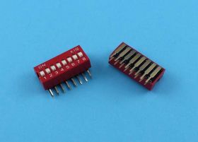 DIP SWITCH 8-PIN RED PIANO