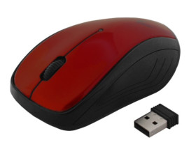 MYSZ ART BEZPRZ.-OPT.USB AM-92E CZERWONA