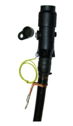 Głowica konektorowa prosta na przepust typu A, zestaw na 3 fazy, z końcówkami śrubowymi, CGS 250A 24kV 25-95/EGA, 295283