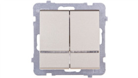 Sonata Łącznik Świecznikowy Z Podświetleniem Szampański Złoty Łp-2Rs/M/39