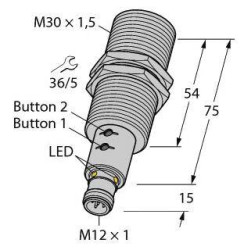 Przycisk refleksyjny, ultradźwękowy Turck 1610046 1 szt.