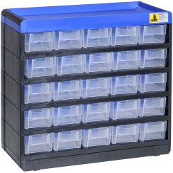 Allit 464620 VarioPlus Pro Small Parts Container 300x285x135mm Black/Blue
