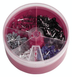 Intercable 181385 Zestaw końcówek rurkowych 0.5 mm², 0.75 mm², 1 mm², 1.5 mm², 2.5 mm² niebieski, żółty, czerwony, biały