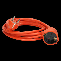 Przedłużacz ogrodowy jednogniazdowy Schuko PVC 3x1mm2 długość 10m OR-AE-13211(GS)/10M