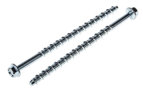 Śruba kotwiąca typu Ankerbolt dł 130mm 8mm Stal powlekana cynkiem Ø 6mm RS PRO Śruba kotwiąca typu Ankerbolt