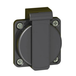 Gniazdo mocy Harmony XALF z klapą ochronną szary francuski 230 V XALFZF8