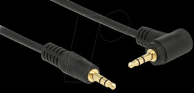 83756 Stereo Jack Cable 3.5 mm 3 pin male &gt; male angled 2 m black
