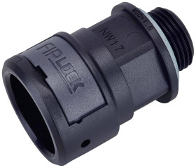 Fränkische Rohrwerke 4890307100 ASPA-29M40PB Złącze śrubowe do węża czarny M40 x 1.5 29 mm prosty 6 szt.