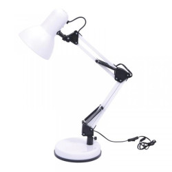 Lampa kreślarska biurkowa COSMO z regulowanym ramieniem biało czarna K-MT-COSMO BIAŁY Kaja Lighting