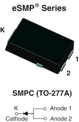 AS3PD High Current Density Standard Avalanche Surface-Mount Rectifiers
