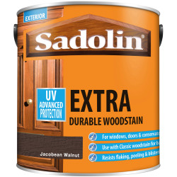 Sadolin 5028540 Extra Durable Woodstain Jacobean Walnut 2.5 litre