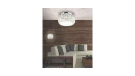 Lampa Wisząca Lavaya W Formie Geometrycznych Zwisów Czarna Na E27 K-4033 Kaja...