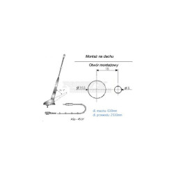 Antena samochodowa ASp-45.01 MATIZ