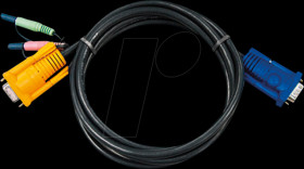 2L-5205A KVM cable, VGA, audio, 5 m