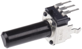 Potencjometr 10kΩ typ Obrotowy Alps Alpine średnica wału 6 mm 0.05W długość wału 25mm Montaż panelowy, Przewlekany