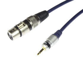 KABEL XLR(ż) - JACK 3.5(m) stereo MK21 VITALCO 1.0m