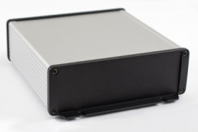Aluminum RF enclosure, (L x W x H) 160 x 165 x 55 mm, natural, IP54, 1457T1602E