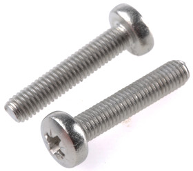 Śruby maszynowe M5 łeb z łbem walcowym soczewkowym Stal nierdzewna długość 25.0mm skok 0.80mm