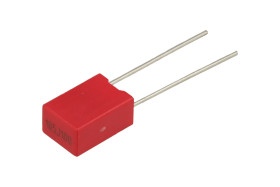 Kondensator; poliestrowy; MKT; 1uF; 100V; TS05 1uF 100V +/-5% P:5mm 7.2*10*5mm Bulk; 5%; 4,8x7,1x10,2mm; 5mm; luzem; -40...+85°C