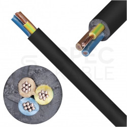 Kabel energetyczny ziemny YLY 3x2,5mm2 czarny 0,6/1kV linka sztywna Eltrim