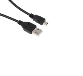 Kabel USB Złącze A USB A Złącze B Mini USB B dł. 500mm Przewód USB USB 2.0 kolor: Czarny