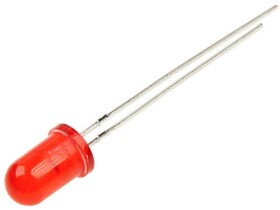 Dioda LED 5mm czerwona matowa, 400mcd; Kento