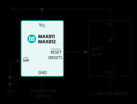 4-Pin µP Voltage Monitors with Manual Reset Input