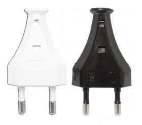 WTYCZKA PLASKA BIAŁA/CZRNA