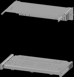 Mounting plate, metal, (L x W x H x D) 600 x 600 x 550 x 400 mm, for 3WA BG I, 3-/4 pole, 8PQ6000-3BA31