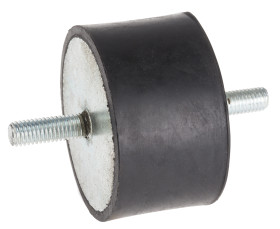 Podstawka antywibracyjna M8 średnica 60mm wysokość całkowita 35mm Cylinder męski-męski