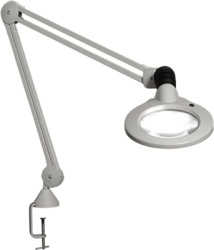LED magnifier lamp, 5 diopter, gray, LUXO KFL026037, KFM LED T105 Lg 111 840 5D CLA EU