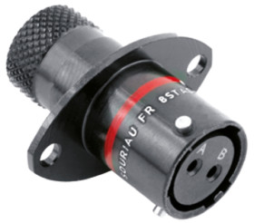 Złącze wielostykowe przemysłowe 2-pinowe, panelowe Gniazdo Souriau Sunbank by Eaton