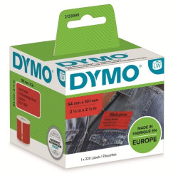 Etykiety adresowe DYMO czerwone 54x101mm 1rolka x 220 etykiet