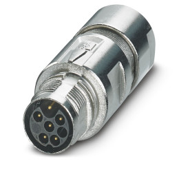 Złącze wielostykowe przemysłowe 6-pinowe M17 Montaż na kablu Wtyczka Phoenix Contact