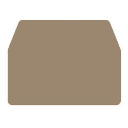 Ścianka koncowa Pokrywa końcowa Weidmuller Bloki zaciskowe do montażu na szynie DIN