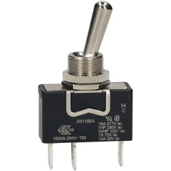 Bulgin C3910BAAAA SPST Non Illuminated On-On Panel Mount Toggle Switch