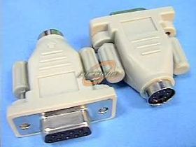 KOMPUTEROWE PRZEJŚCIE PS2 WTYK/DB9 GNIAZDO