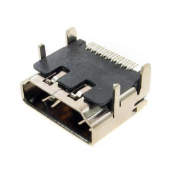 Gniazdo HDMI kątowe, SMD