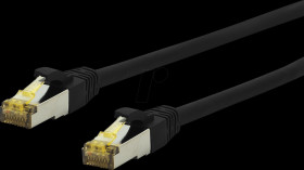 1812-15,0MUF Cat.6a ultra-flex patch cable - 15.0 m - black