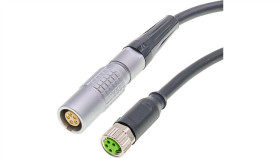Vk02f001 Kabel Połączeniowy, 0,2 M, Gniazdo Lemo 5-Stykowe Proste, Gniazdo M8...