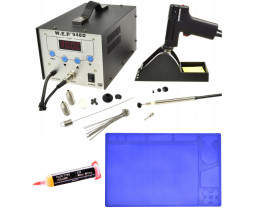 Stacja Lutownicza WEP 948D 2w1 Standard - Rozlutownica +Mata 33x21cm Flux 223