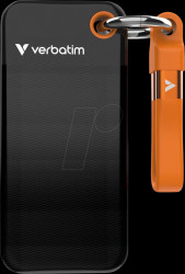 32193 Verbatim Pocket SSD with key ring, 1TB Black/Orange