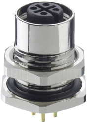 Lutronic 1221 12 T9CP Złącze czujnika/aktuatora do zabudowy M12 złącze żeńskie do wbudowania Ilość pinów: 12 1 szt.