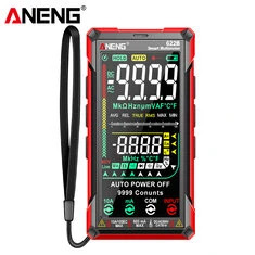 ANENG 622B Cyfrowy inteligentny multimetr Tester 10A Meter Auto Odstęp True RMS DC/AC 9999 Multitester z lampą laserową i pojemn