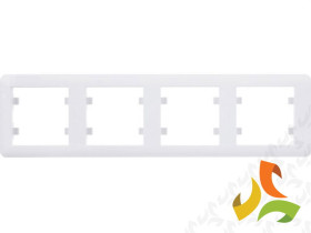 LUMINA SOUL Ramka 4 poczwórna pozioma biała WL5240 HAGER